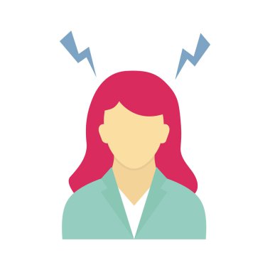 iş stresi Vektör Simgesini kolaylıkla değiştirebilir ya da düzenleyebilir