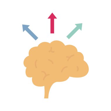 Kolayca değiştirebilen veya düzenleyebilen Beyin Vektörü simgesi