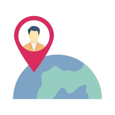 çevrimiçi konum Vektör Simgesi Kolayca düzenleyebilen