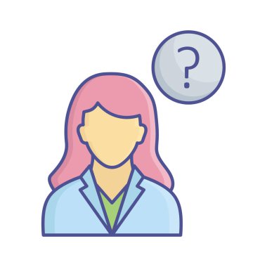 Kolayca düzenleyebilen ya da düzenleyebilen Sorgucu Vektör Simgesi