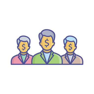 Takım Lideri Vektör Simgesi Kolayca düzenleyebilen