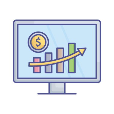 Kolayca düzenleyebilen ya da düzenleyebilen İş Büyütme Vektörü Simgesi