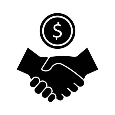 İş anlaşması Vektör Simgesi Kolayca düzenleyebilen