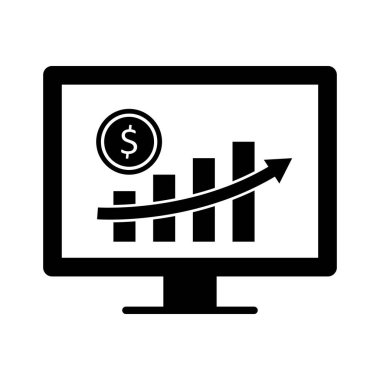 Kolayca düzenleyebilen ya da düzenleyebilen İş Büyütme Vektörü Simgesi