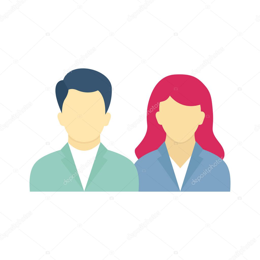 Couple Vector Icon which can easily modify or edit