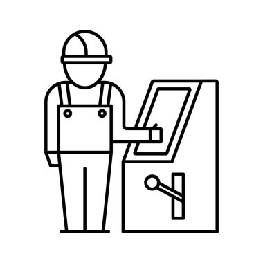 Kolayca düzenleyebilen veya düzenleyebilen Yapılandırma Denetleyici Vektör Simgesi