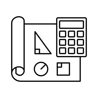 Kolayca düzenleyebilen ve düzenleyebilen Mimari Kağıt Vektörü Simgesi