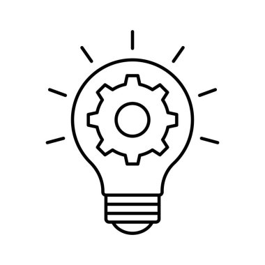 Kolayca değiştirebilen ya da düzenleyebilen yaratıcı fikir vektörü simgesi