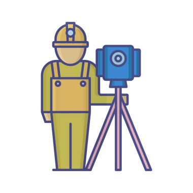 Kolayca düzenleyebilen ve düzenleyebilen Mimari Anket Vektörü Simgesi