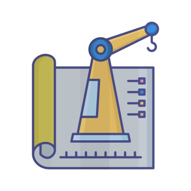 İnşaat mühendisliği Vektör Simgesi Kolayca düzenleyebilen
