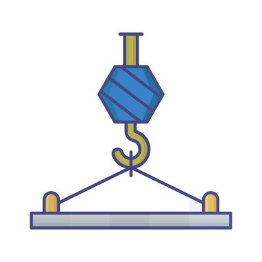 Crane kancası Vektör Simgesi Kolayca düzenlenebilir