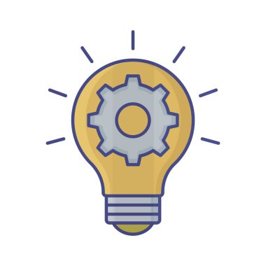 Kolayca değiştirebilen ya da düzenleyebilen yaratıcı fikir vektörü simgesi