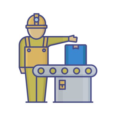 Taşıyıcı bant Vektör Simgesi Kolayca değiştirilebilir veya düzenlenebilir