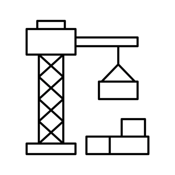 Icône Vectorielle Leveur Grue Qui Peut Facilement Modifier Modifier — Image vectorielle