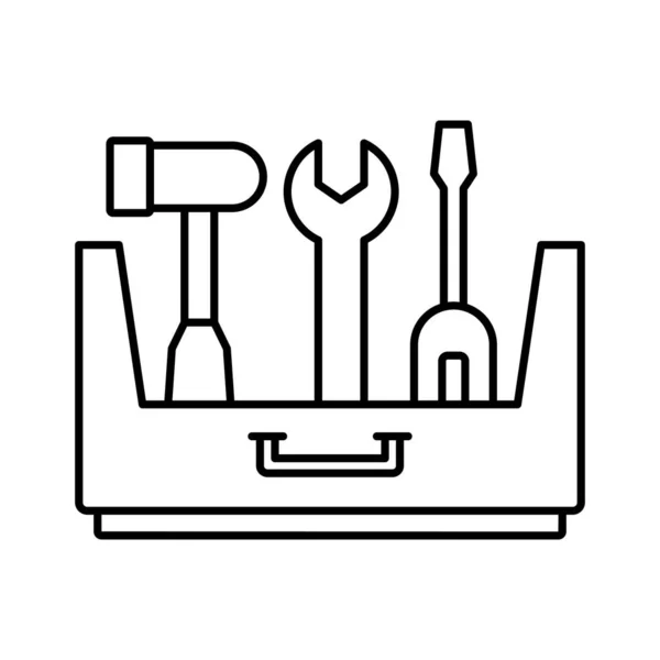 Tool Box Vector Icon Which Can Easily Modify Edit — Stock Vector