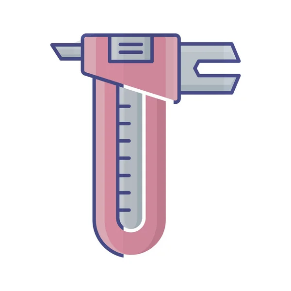 Vernier Caliper Vector Icon Which Can Easily Modify Edit — Stock Vector