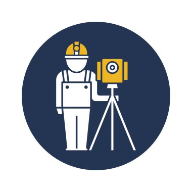 Kolayca düzenleyebilen ve düzenleyebilen Mimari Anket Vektörü Simgesi