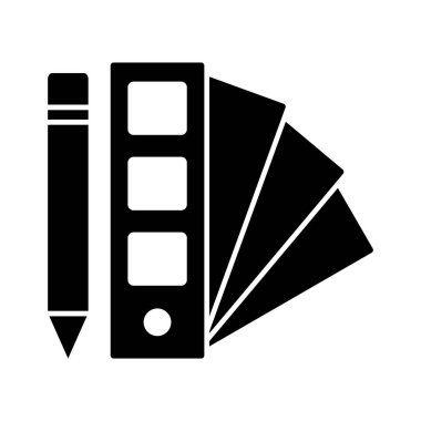 Kolayca düzenleyebilen veya düzenleyebilen Renk Grafiği Vektör Simgesi