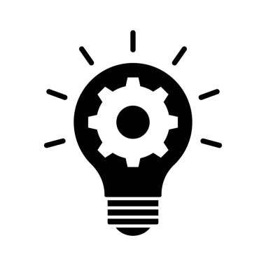 Kolayca değiştirebilen ya da düzenleyebilen yaratıcı fikir vektörü simgesi