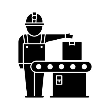 Taşıyıcı bant Vektör Simgesi Kolayca değiştirilebilir veya düzenlenebilir