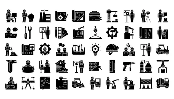 Arquitectura Ingeniería Vector Icon Que Puede Modificar Editar Fácilmente — Vector de stock