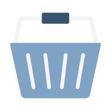 Basket Vektör Simgesi Kolayca düzenleyebilen veya değiştirebilen