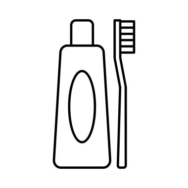 Diş bakımı vektör simgesini kolaylıkla düzenleyebilen ya da değiştirebilen