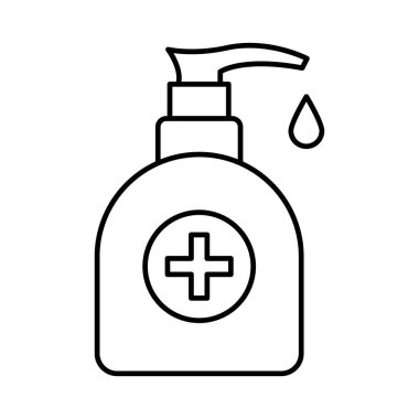 El yıkama vektör simgesi Kolayca düzenleyebilen veya düzenleyebilen