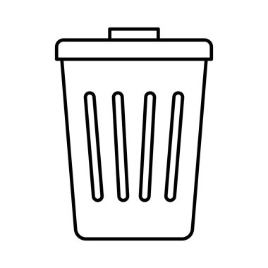 Kolayca düzenleyebilen veya düzenleyebilen çöp kutusu vektör simgesi doldur