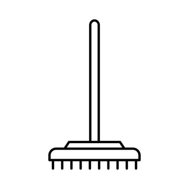 Kolayca değiştirebilen ya da düzenleyebilen Süpürge Vektör Simgesi