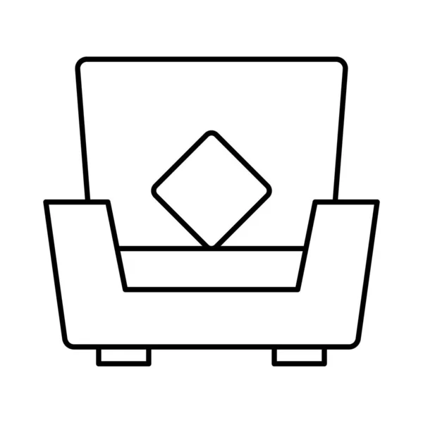 Couch Fill Vektorsymbol Das Leicht Geändert Oder Bearbeitet Werden Kann — Stockfoto