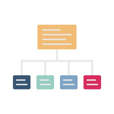 Sitemap yarı glyph vektör simgesi kolayca düzenleyebilir ya da değiştirebilir