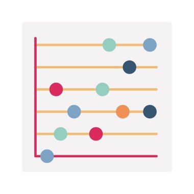 İstatistikler, kolayca değiştirebilen ya da düzenleyebilen yarı kabartma vektör simgesi