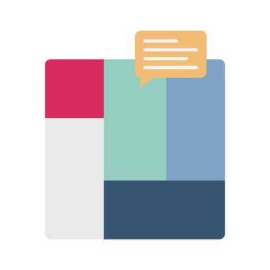 Kolayca düzenleyebilen ya da düzenleyebilen yarı diyagram vektör simgesi