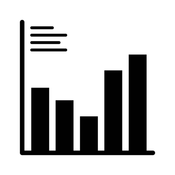 수정하거나 수있는 Diagram Half Glyph Vector Icon — 스톡 사진