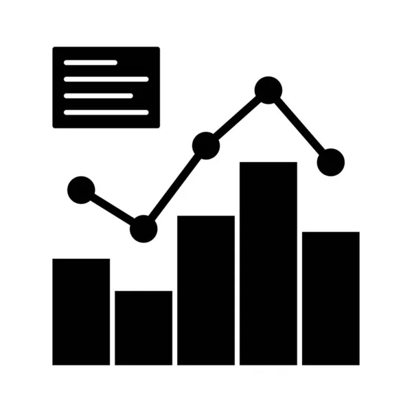 Analytics Half Glyph Vector Pictogram Dat Gemakkelijk Kan Wijzigen Bewerken — Stockfoto