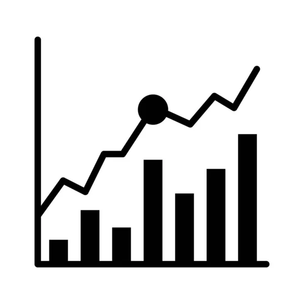 Ícone Vetor Meia Glifo Analytics Que Pode Facilmente Modificar Editar — Fotografia de Stock