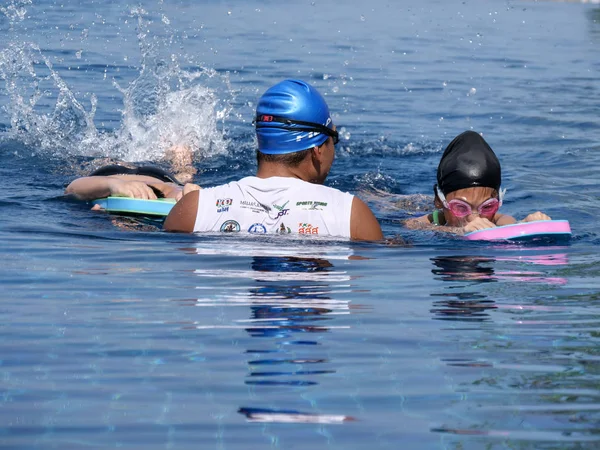 Prachubkirikhan Thaïlande Octobre 2018 Entraîneur Natation Sans Titre Enseignant Son — Photo