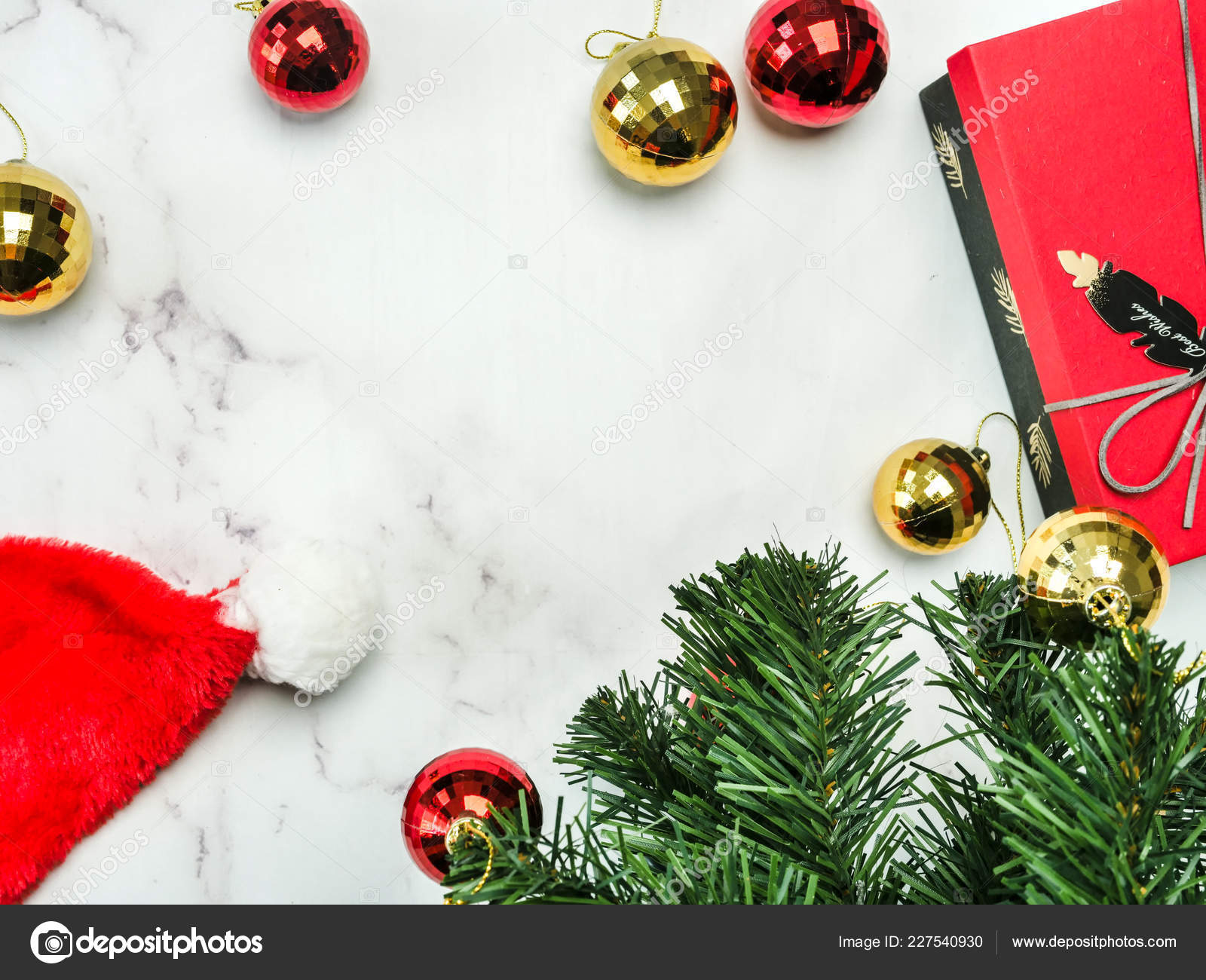 christmas tree santa hat