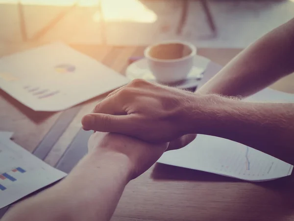 Business hands hold together, work concept. — Stock Photo, Image