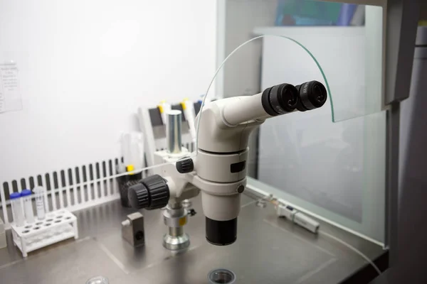 Equipo Laboratorio Clínica Fertilización Vitro Fiv Microscopio Tubos Nitrógeno Otros — Foto de Stock