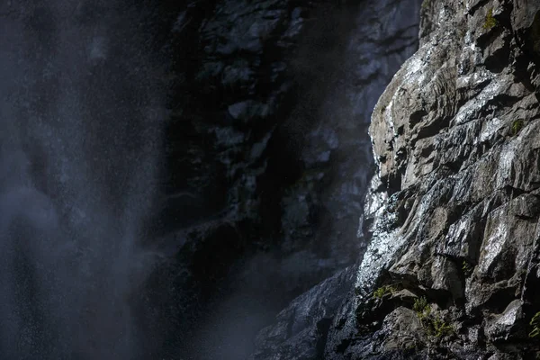 Gveleti Waterval Georgië Stroom Van Water Gieten Vanaf Top Natte — Stockfoto