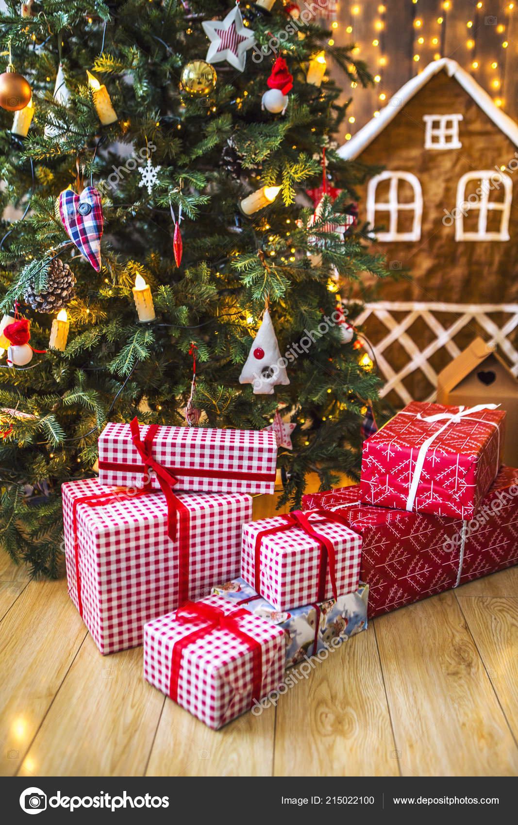 toys under the christmas tree