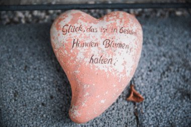 Shabby Chic açık havada kalp bahçe dekorasyon