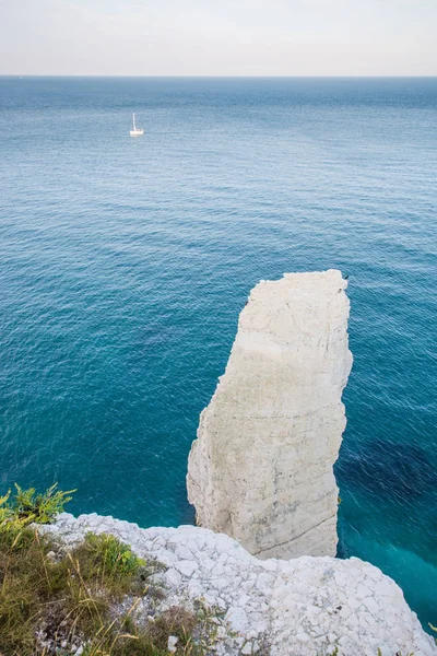 White Cliffs Turquoise Atlantic Ocean Sunny Day — Stock Photo, Image