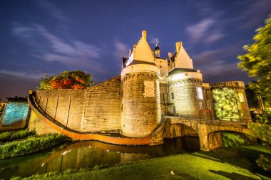 Yıldız Gecesi Şato des ducs de Bretagne, Nantes, Bretagne, Loire-Atlantique, Fransa