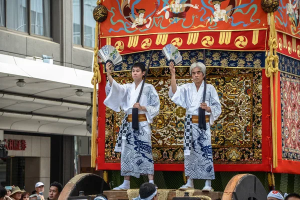 Kyoto Japan Juli 2016 Traditionella Evenemang Gion Matsuri Festival Varm — Stockfoto