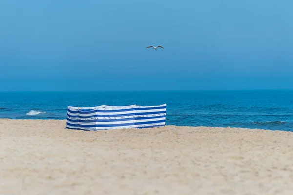 Beach Screen Polish Beach Sunny Summer Day Background Beautiful Sea — стоковое фото