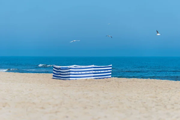 Beach Screen Polish Beach Sunny Summer Day Background Beautiful Sea — стоковое фото