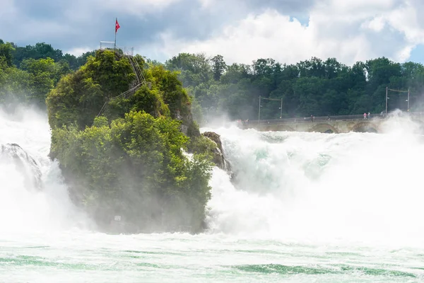 Neuhausen Rheinfall Švýcarsko Červenec 2019 Vodopád Řece Rýn Městě Neuhausen — Stock fotografie